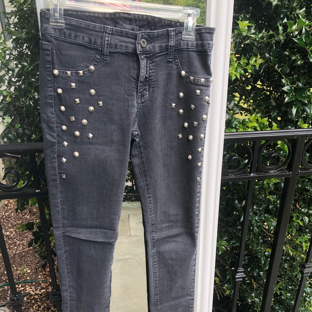 CARMAR Studded Grey skinny jeans Size 28